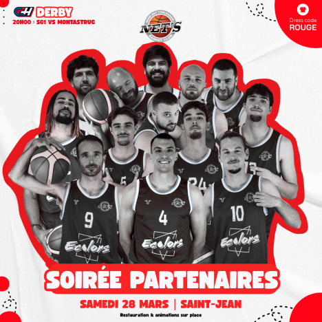 🚨Soirée Partenaires & Derby SG1 : samedi 28 mars🚨