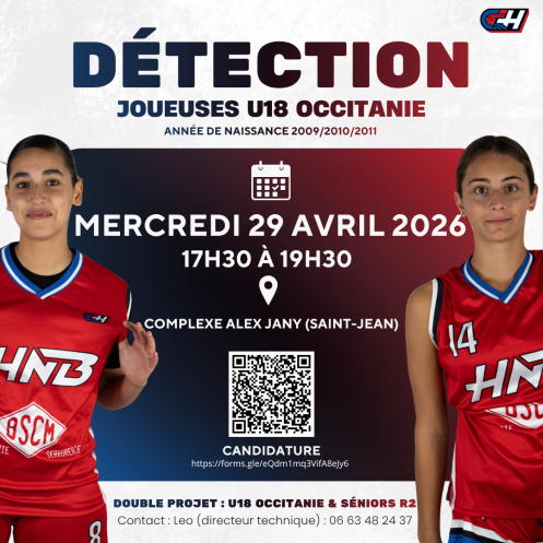 🚨DÉTECTION U18 FILLES OCCITANIE🚨